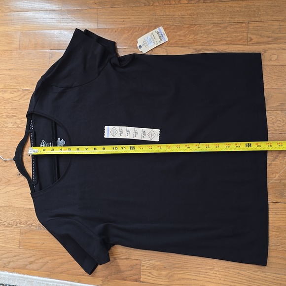 ST. JOHN'S BAY WOMENS BLACK PETITE PLUS SIZE SHORT SLEEVE TEE-SHIRT SIZE PXXL - Picture 11 of 12